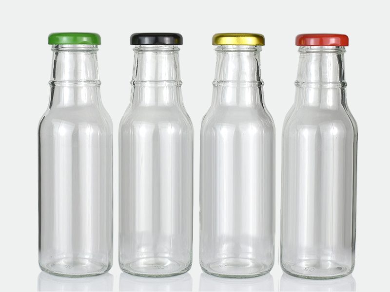 Clear Glass Wide Mouth Salad Dressing Bottles