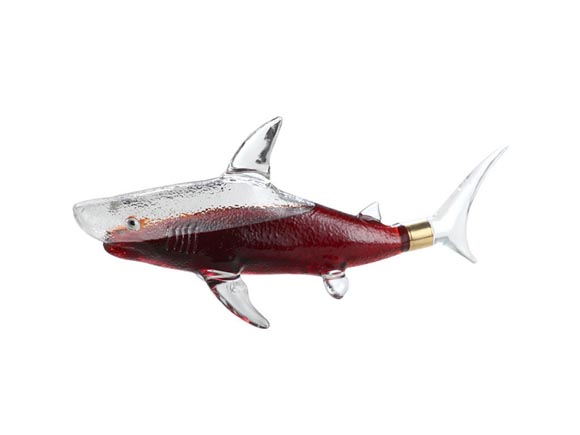 High Borosilicate Shark Glass Liquor Bottle Whiskey Gin Rum Container Wholesale