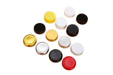 different caps for glass bottles
