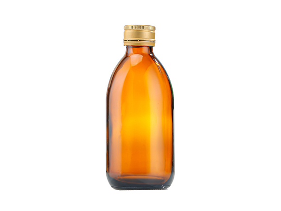 Roetell amber glass medicine bottle