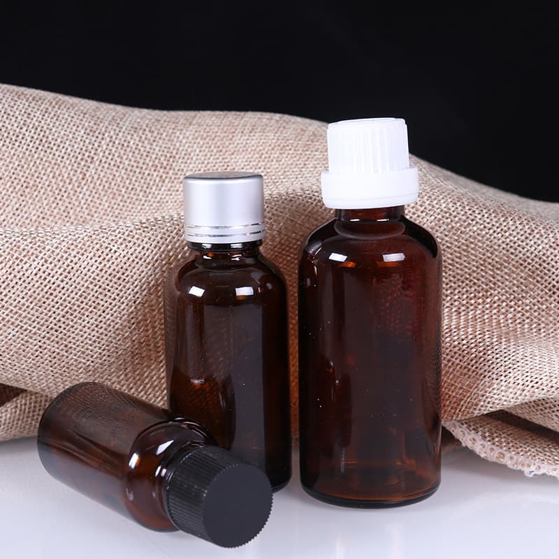 Roetell amber glass medicine bottles