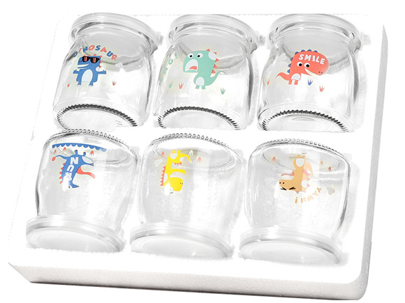 customized roetell glass yogurt bottle