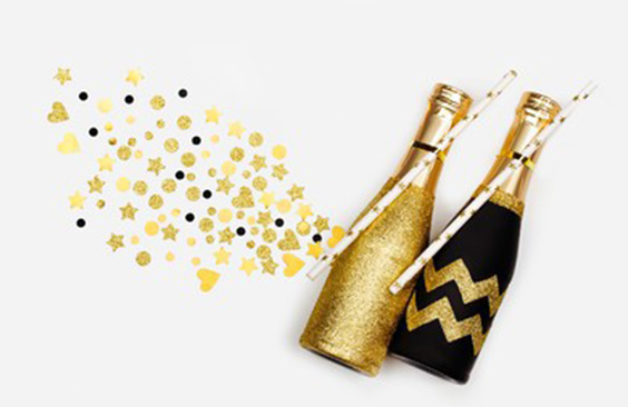 two mini glass champagne bottle manufacturer