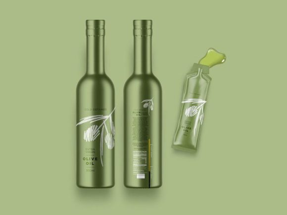 Olive-oil-glass-bottle