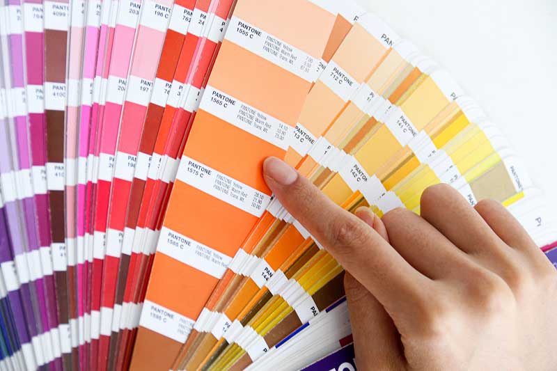 Pantone Color Card for custom perfume bottle