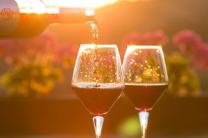 red wine glass