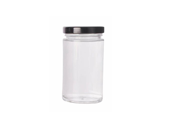 Round Transparent Tall Pickle Jar