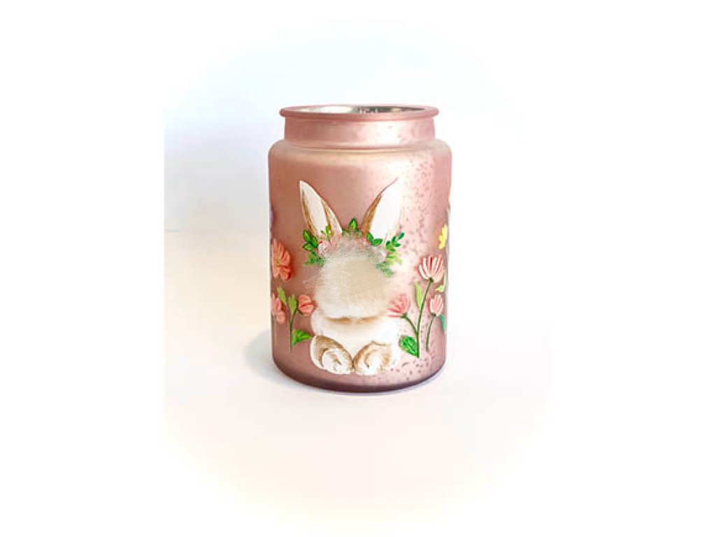 Pink Blown Round Glass Vase Cute For Flower Container Wholesale