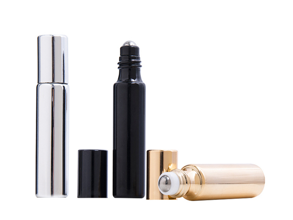 5ml 10ml Gold Silver Luxury Glass Roller Bottles