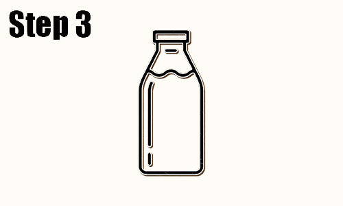 Sample milk bottle