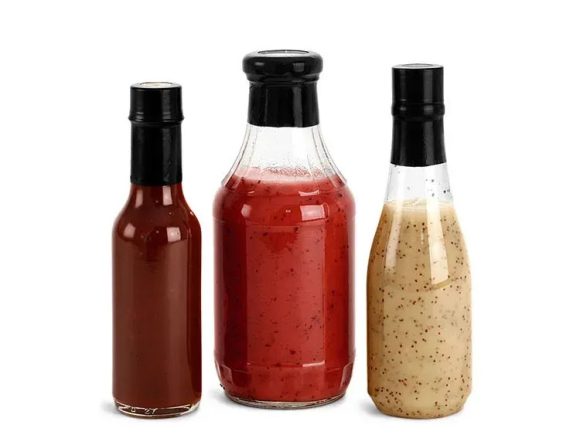 sauce jars with lids various shapes