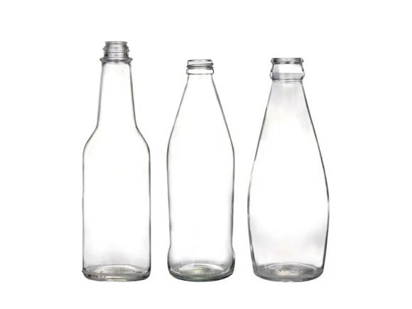 shapes of custom sparkling water glass bottles