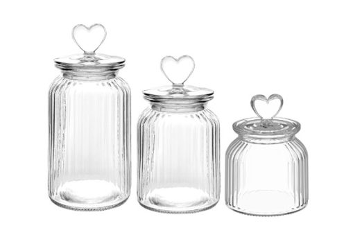 22oz(650ml) 32oz(950ml) 45oz(1350ml) Bulk Glass Candy Jar With Lid Storage Container