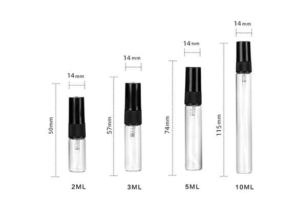Sizes of Custom Perfume Sample Bottles