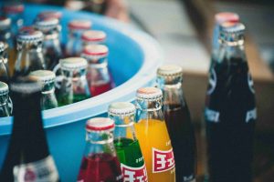 soda bottles