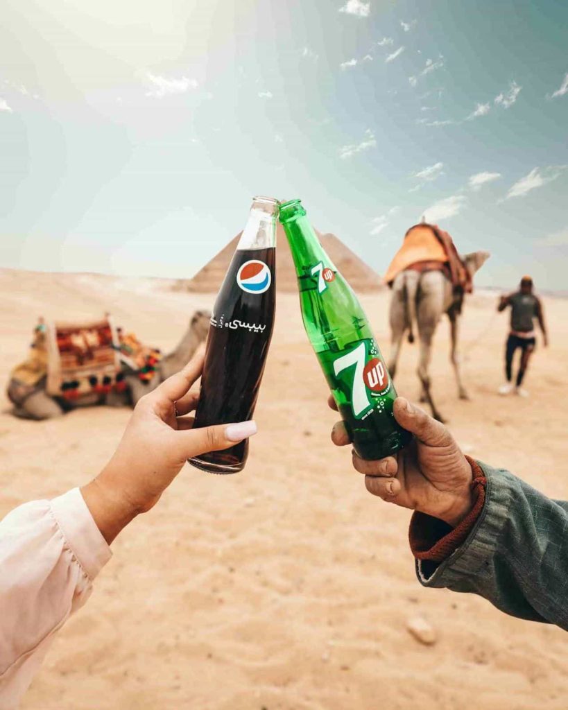 soda drink glass bottles