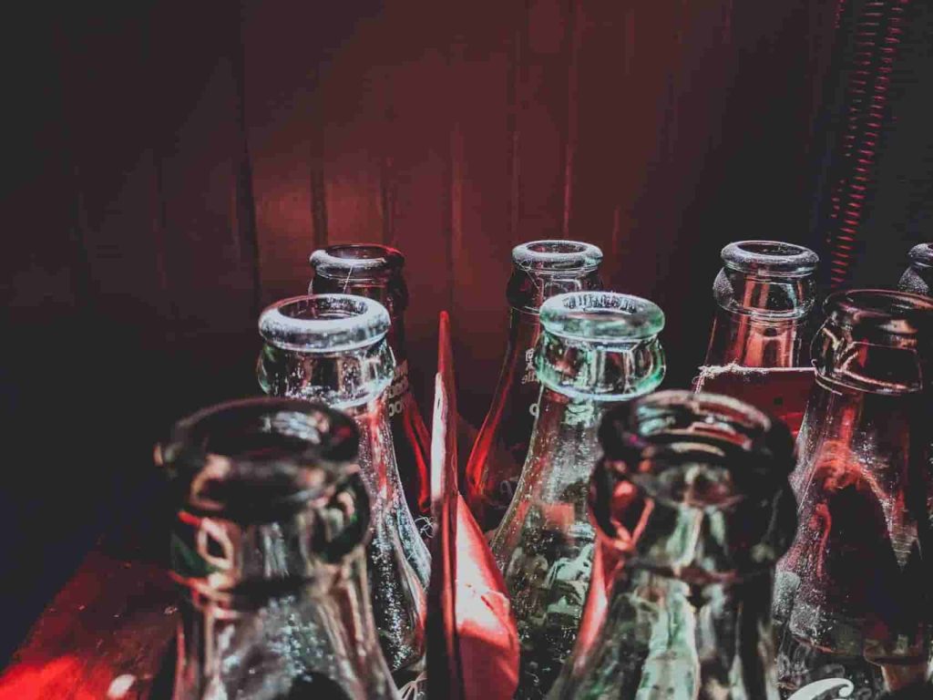 soda drink glass bottles