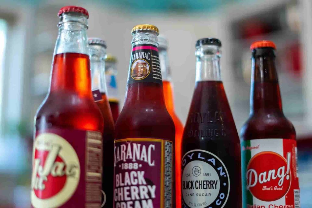 soda drink glass bottles
