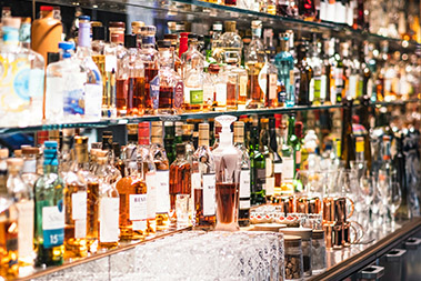 liquor bottles