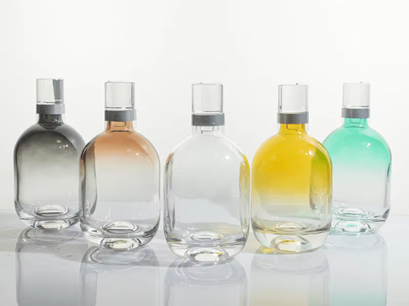 whiskey bottles with different colors