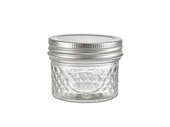 Wide Mouth 4oz 8oz Canning Food Storage Jars in Bulk With Metal Lids