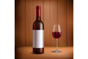 glass wine bottle with a glass supplier