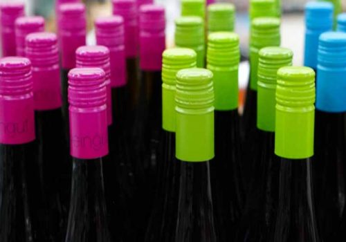 glass wine bottles with different colors wholesale