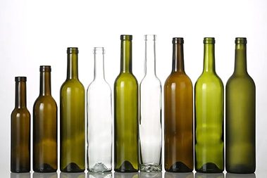 wine glass bottle with different colors