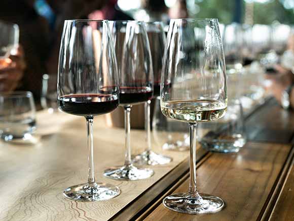 wine glasses