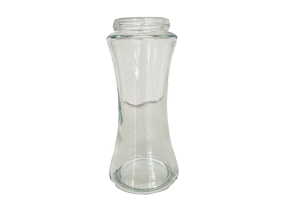 X shape glass juice containers bottle jars