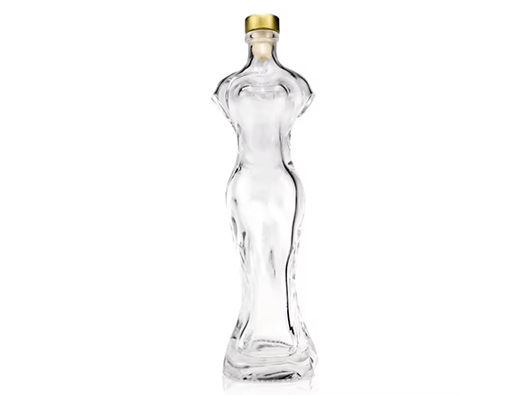 glass beverage bottle