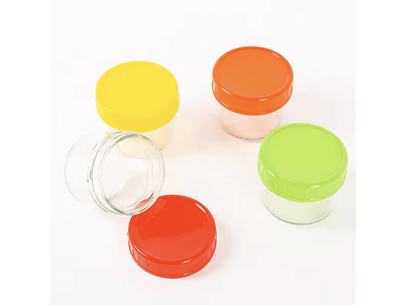 120ml Small Glass Freezer Containers With Screw Lid