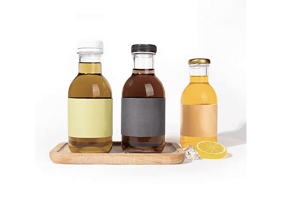 glass juice bottles