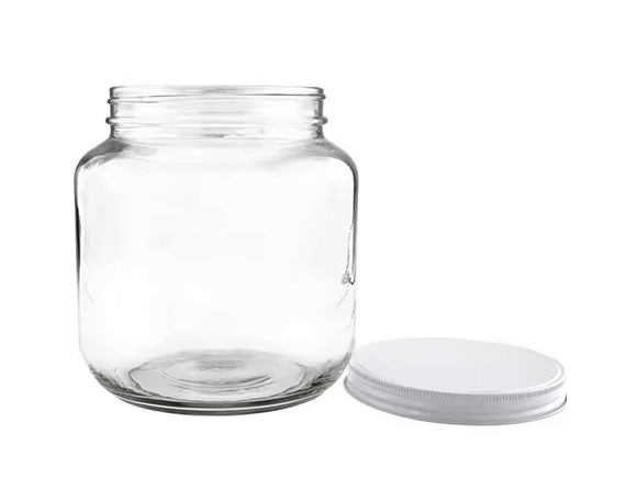 64 oz Round Large Glass Jar with Lid Wholesale