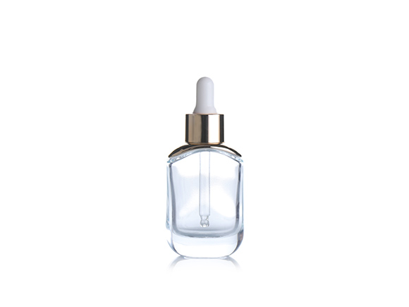 Oval Clear Glass Dropper Bottles for Essential Oil