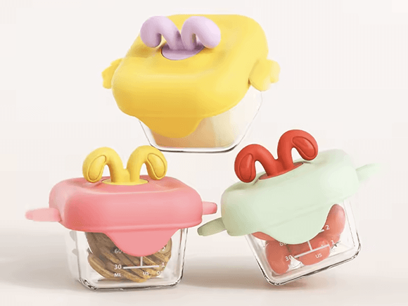100ml Reusable Glass Freezer Containers Jars Wholesale