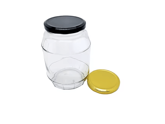 Wholesale 1000ml Round Glass Pickle Jar Sealed with Lid