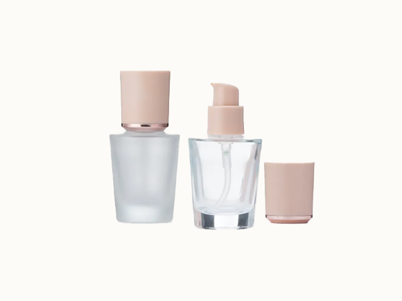 30ml Frosted Clear Glass Make Up Foundation Bottle