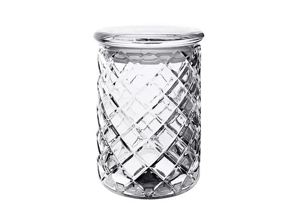 Clear Crystal Dollar Storage Glass Jars with Lid Wholesale