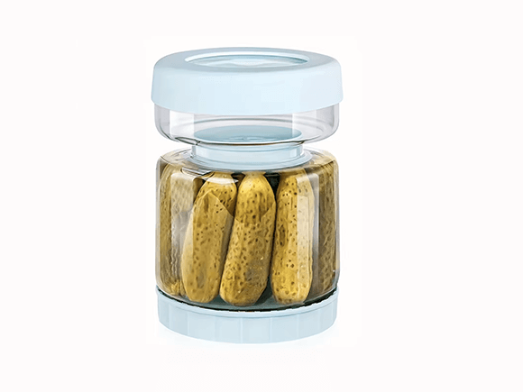51oz Glass Pickle Jar With Flip Top Lid Reusable