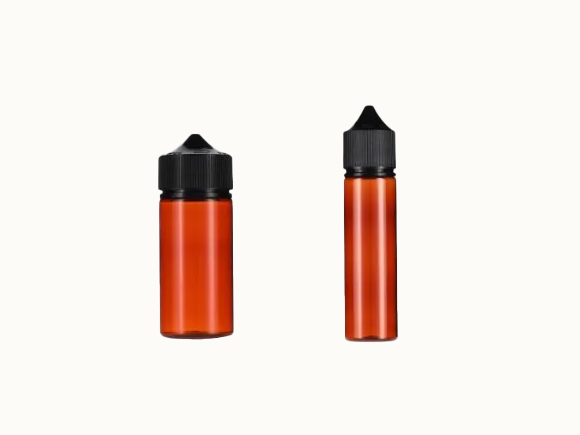 60ml 100ml Glass Apothecary Bottle With Black Closure