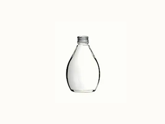 Bulbous Shape Clear Glass Sparkling Water Bottle Wholesale