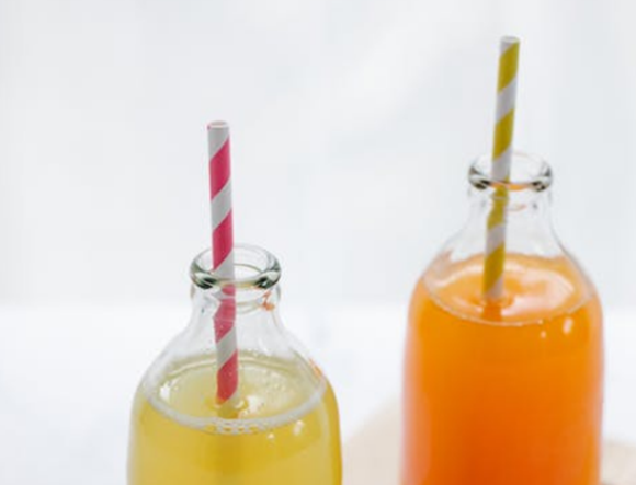 two round glass juice bottles wholesale