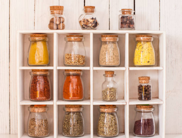 different glass spice jar wholesale