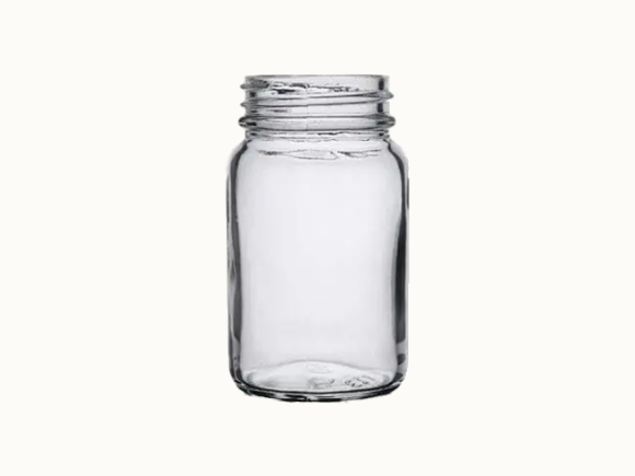 2 oz Clear Glass Spice Jar