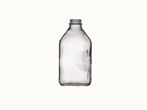 square almond milk glass bottle manufacturer