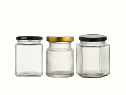 three sizes of glass pickle jars with lids wholesale