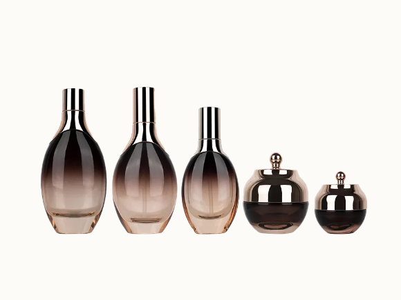 Set Cosmetics Cream Jar Glass Bottles supplier
